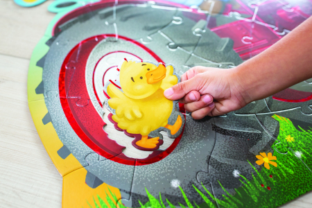 Puzzle de podea in forma de tractor, Shiny Tractor Floor Puzzle [5]