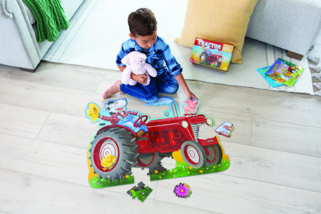 Puzzle de podea in forma de tractor, Shiny Tractor Floor Puzzle [7]