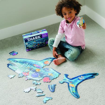 Puzzle de podea in forma rechin, Shark Floor Puzzle [4]