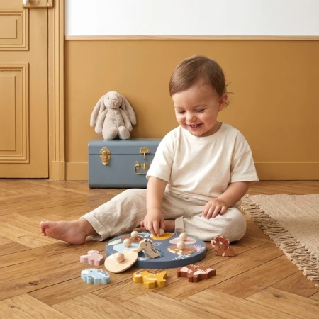 Puzzle din lemn Dinozauri, Speedy Monkey [2]