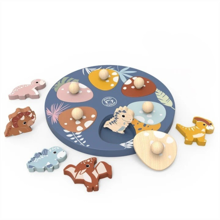 Puzzle din lemn Dinozauri, Speedy Monkey [1]