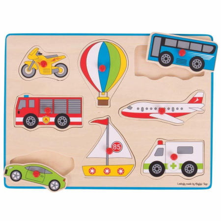 Puzzle din lemn incastru - Vehicule [3]