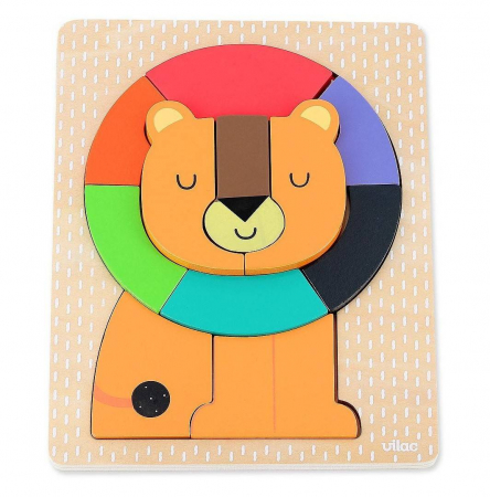 Jucarii Educative - Puzzle din lemn Leu