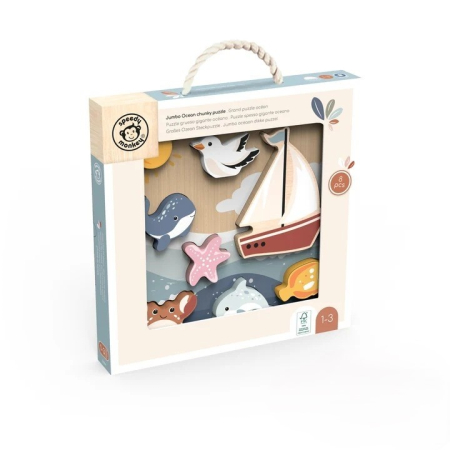 Noutati - Puzzle din lemn Ocean, Speedy Monkey