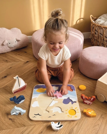 Puzzle din lemn Ocean, Speedy Monkey [2]