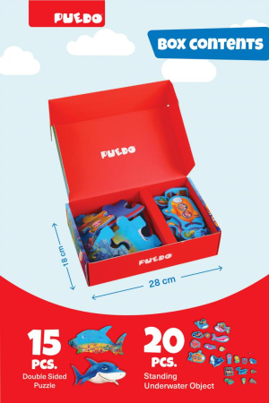 PUZZLE DIN SPUMA EVA, LUMEA MARINA, PUEDO [2]