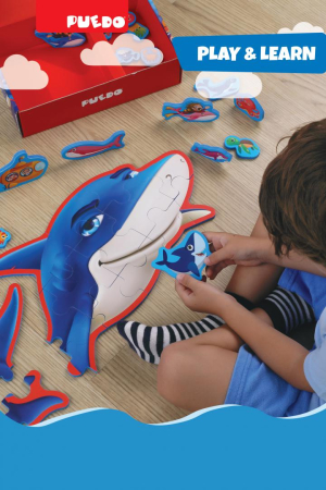 PUZZLE DIN SPUMA EVA, LUMEA MARINA, PUEDO [7]