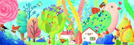 Puzzle Djeco Miss Birdy 350 pcs [0]