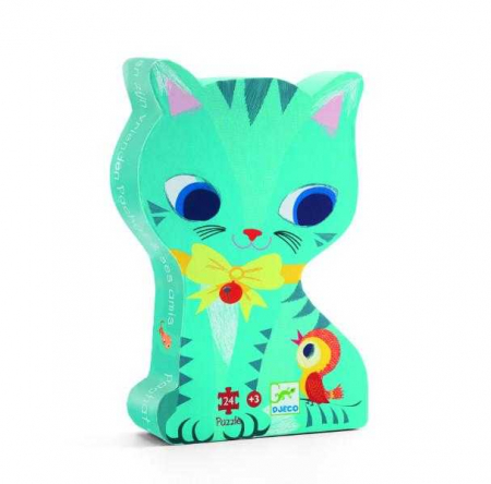 Jucarii Educative - Puzzle Djeco Pisici jucause