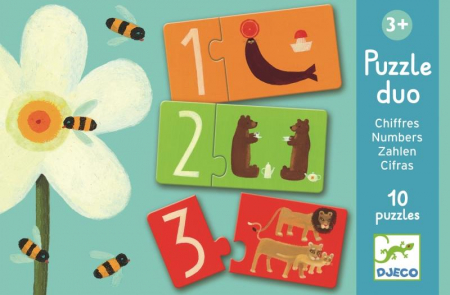 Rechizite scolare - Puzzle duo Djeco Numere