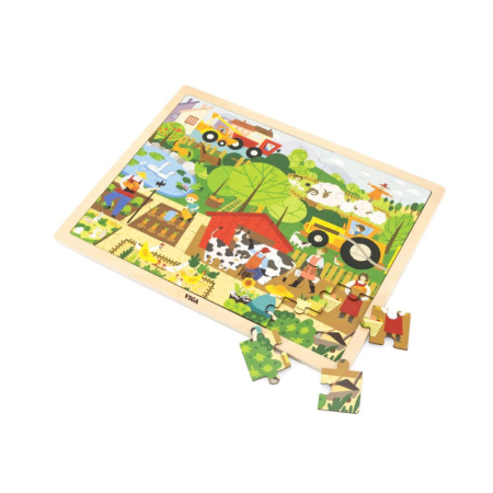 Puzzle - Puzzle Ferma, 48 de piese, Viga