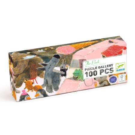 Puzzle - Puzzle galerie Fiesta animalelor, Djeco