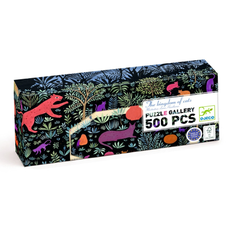 Puzzle - Puzzle galerie Regatul pisicilor, Djeco