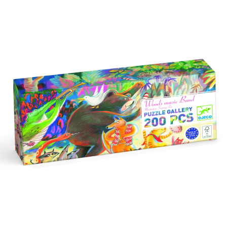 Puzzle - Puzzle galerie Trupa muzicala din padure, Djeco