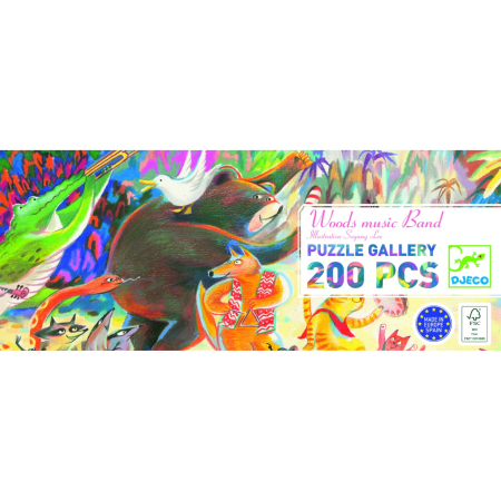 Puzzle galerie Trupa muzicala din padure, Djeco [3]