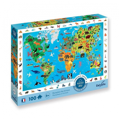 Black Friday VIP - Puzzle Harta Lumii 100 Pcs