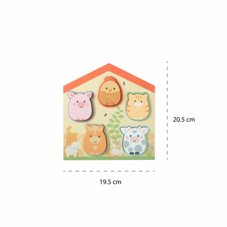 Puzzle lemn animale de ferma, Orange Tree Toys [3]
