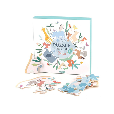 Puzzle lemn - In jurul lumii - Sarah Betz - Vilac [2]