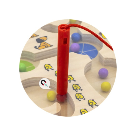 Puzzle - Puzzle magnetic cu bile in labirint