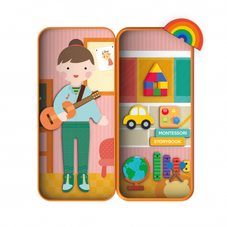 Puzzle magnetic in cutie metalica, joc de potrivire si asociere - Educatoare [1]