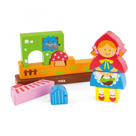 Jucarii Educative - Puzzle magnetic Scufita Rosie, Viga