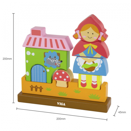 Puzzle magnetic Scufita Rosie, Viga [2]