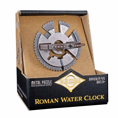 Noutati - Puzzle metalic cu roți dințate - Roman Water Clock