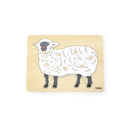 Puzzle Montessori, Oaie, Viga [3]