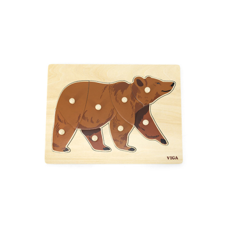 Puzzle Montessori, Urs, Viga [2]