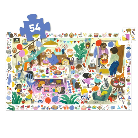 Puzzle Observație Petrecerea, Djeco [1]