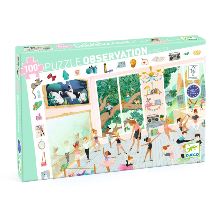 Puzzle - Puzzle observatie Scoala de dans, Djeco