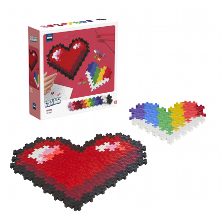 Puzzle pe numere Plus-Plus, 250 piese, Inimi [1]