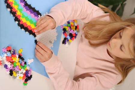 Puzzle pe numere Plus-Plus, 500 piese, Curcubeu [4]