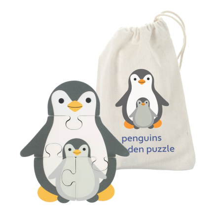 Puzzle Pinguin din lemn, Orange Tree Toys [4]