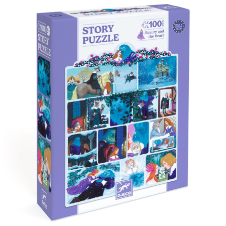 Puzzle - Puzzle poveste Frumoasa si bestia, Djeco