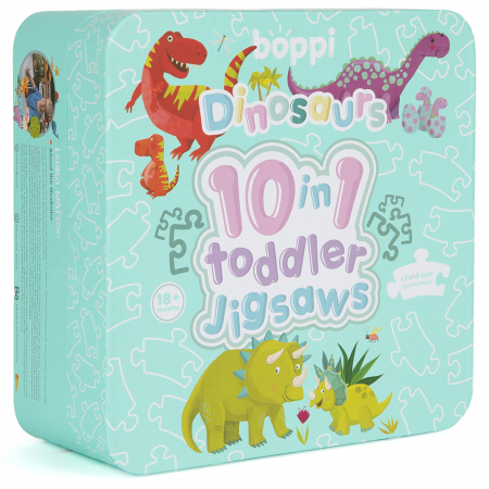 Puzzle progresiv Toddler 10 in 1, Boppi - Dinozauri [1]