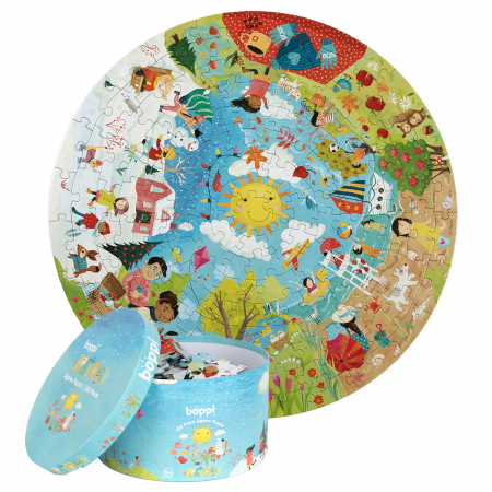 Puzzle rotund, 150 piese, Boppi - Anotimpuri [3]