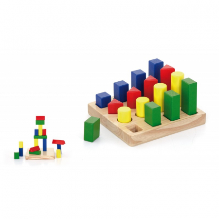 Sortatoare si stivuitoare - Puzzle sortator 4 forme geometrice