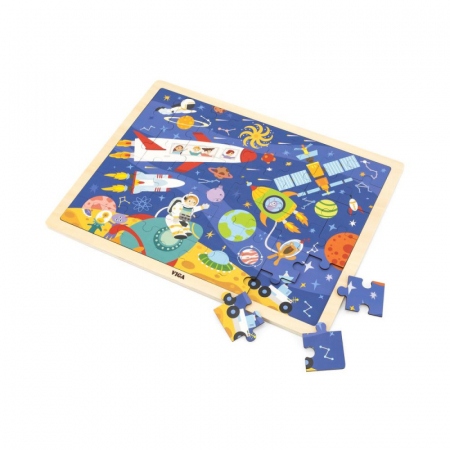 Jucarii Educative - Puzzle Spatiul cosmic, 48 de piese, Viga