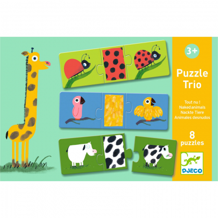 Puzzle trio Djeco animale dezbracate [0]