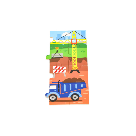 Puzzle Vehicule pentru constructii, 24 piese, Viga [1]