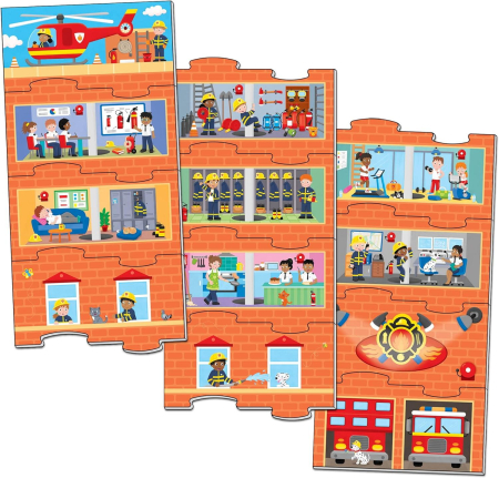 Puzzle vertical - Statia de pompieri (12 piese) [0]