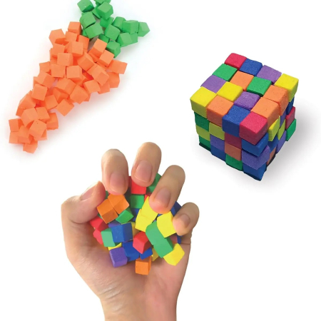 Q-Bic - cuburi din spuma pentru constructii senzoriale, 15 g [2]
