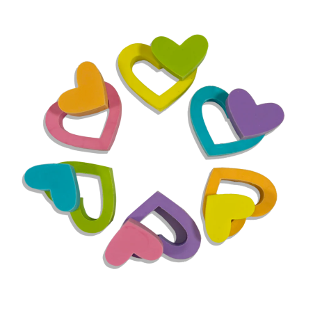 Radiere Inimi inflorite - set de 6 , Hearts in Bloom [1]