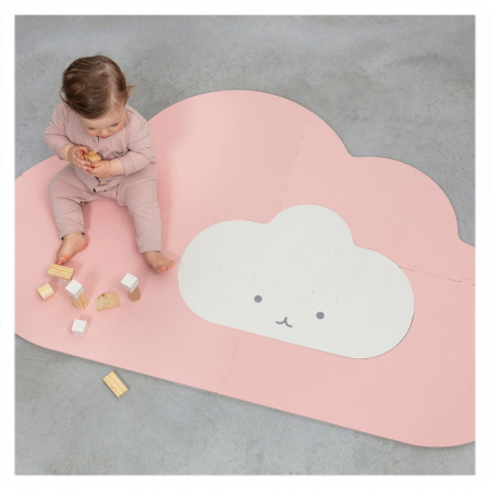 Saltea de joaca din spuma, Norisorul roz, 145 cm [1]