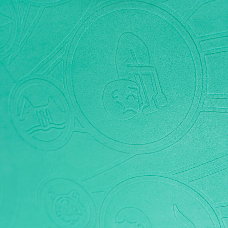Saltea Yoga pentru copii, ecologica - Earth, turcoaz [3]