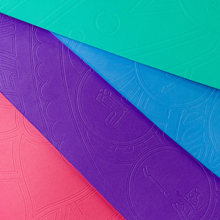 Saltea Yoga pentru copii, ecologica - Wave, albastra [6]