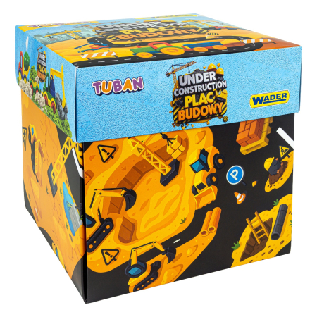 Set senzorial cu nisip dinamic, nisip pufos si vehicule – Șantier de construcții [1]