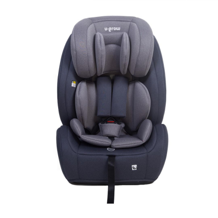 Carucioare & articole transport - Scaun auto 76-150CM(15M-12Y), R129, isofix si top tether, gri, U-Grow
