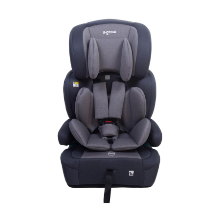 Carucioare & articole transport - Scaun auto/inaltator 76-150CM(15M-12Y), R129, isofix, gri, U-Grow